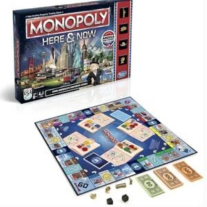 Parker Brothers Hasbro Gaming Monopoly Here and Now board game